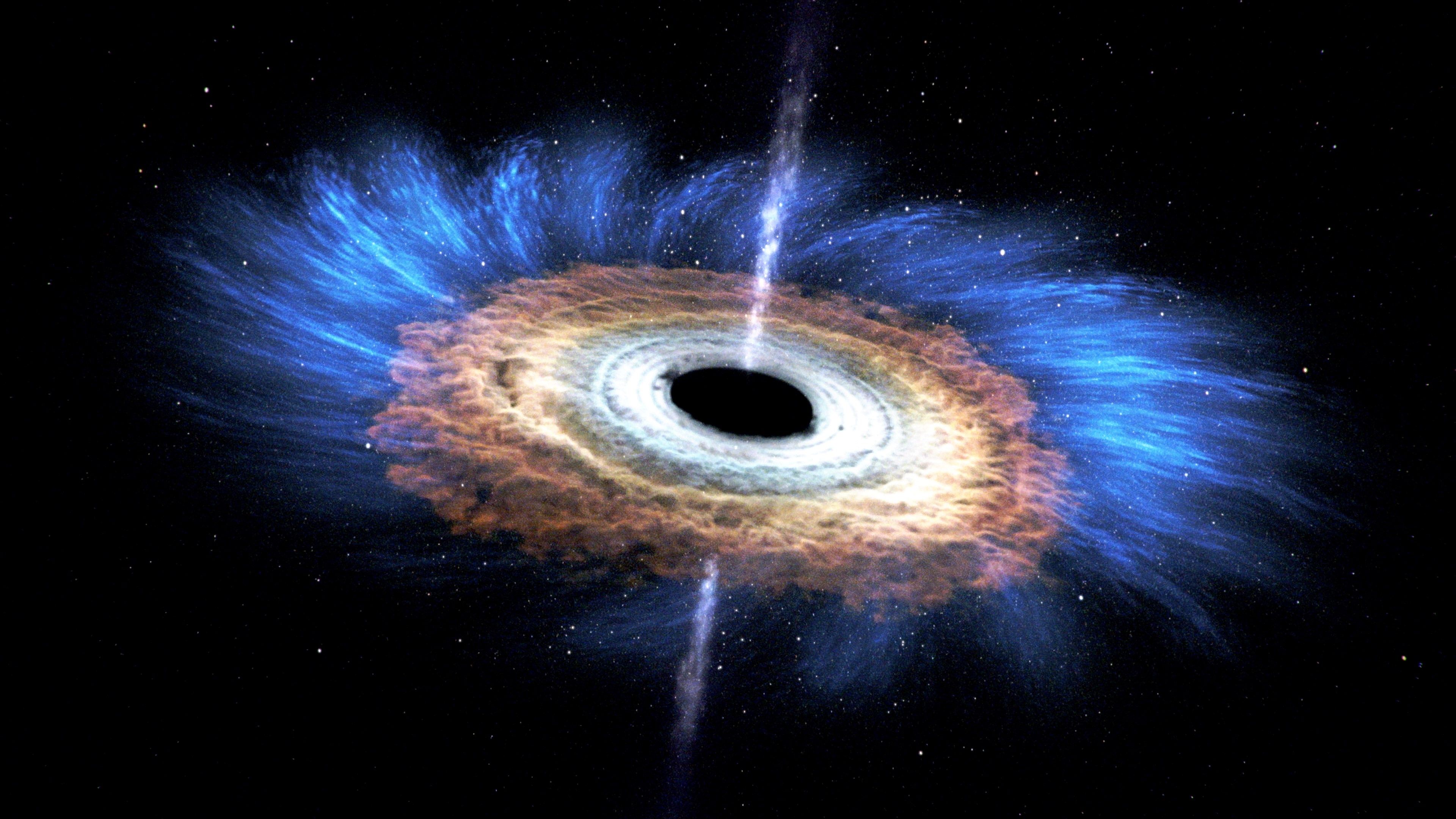Черные дыры новые данные. Сверхмассивная чёрная дыра в центре Галактики. Черная дыра Квазар. Сверхмассивная чёрная дыра в центре Галактики м87. Аккреционный диск черной дыры.